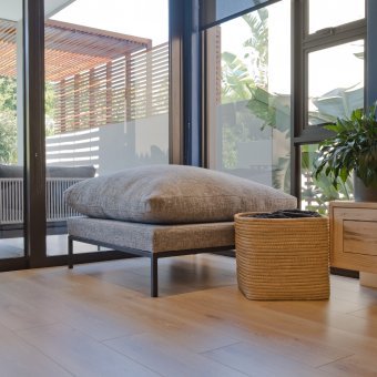 Beautiful laminate herringbone installation throughout a Home in Zimbali.