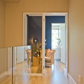Beautiful laminate herringbone installation throughout a Home in Zimbali.