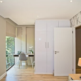 Beautiful laminate herringbone installation throughout a Home in Zimbali.